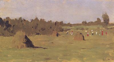 Isaac Ilich Levitan Haymaking (nn02) oil painting picture